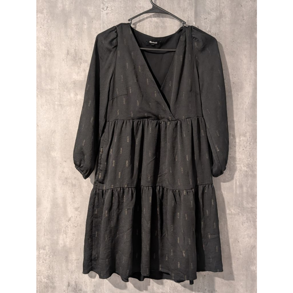 Women's Madewell Dress Size XS Black Gold - Picture 1 of 6